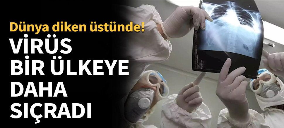 Virüs bir ülkeye daha sıçradı...