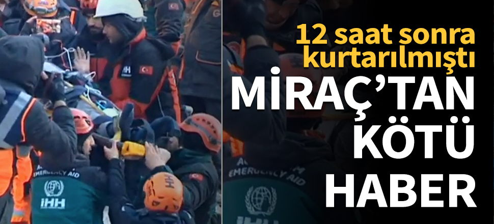 12 yaşındaki Miraç Dişli'den kötü haber