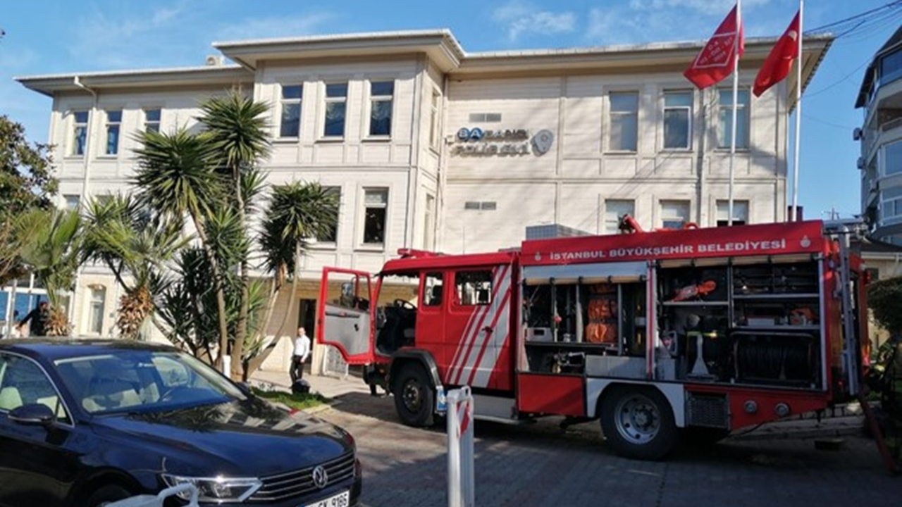 Beylerbeyi Polisevi'nde yangın