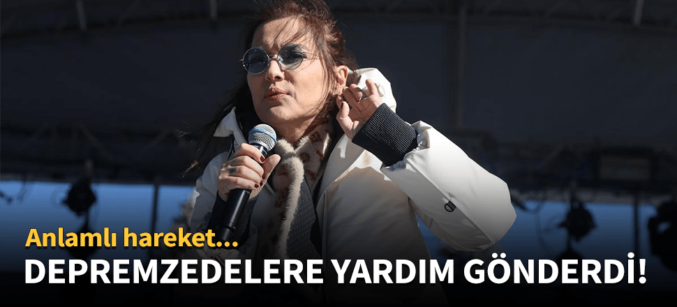 Demet Akalın depremzedelere yardım gönderdi!