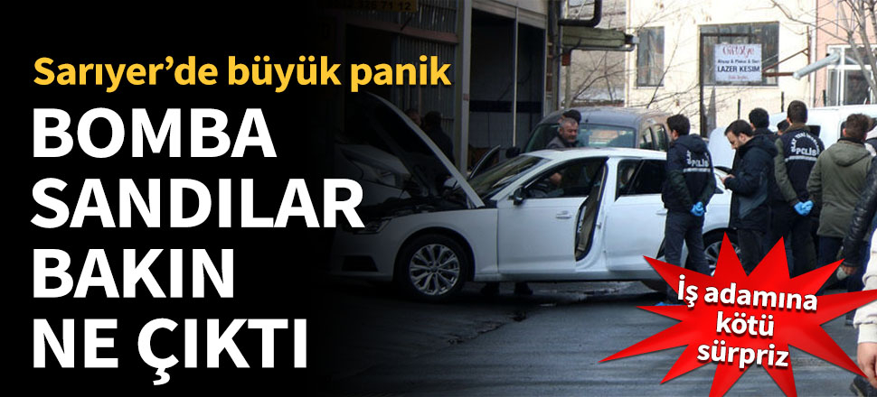 Sarıyer'de büyük panik! Bomba sandılar bakın ne çıktı...