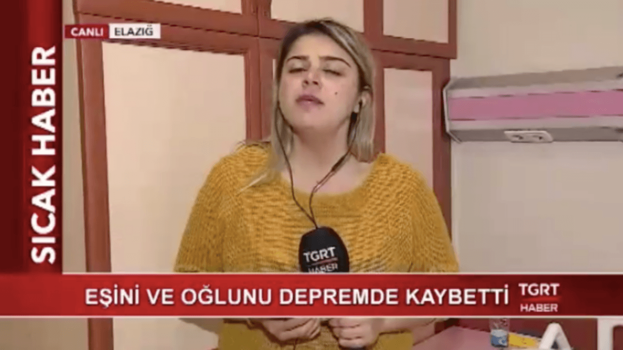 TGRT muhabiri gözyaşlarına boğuldu