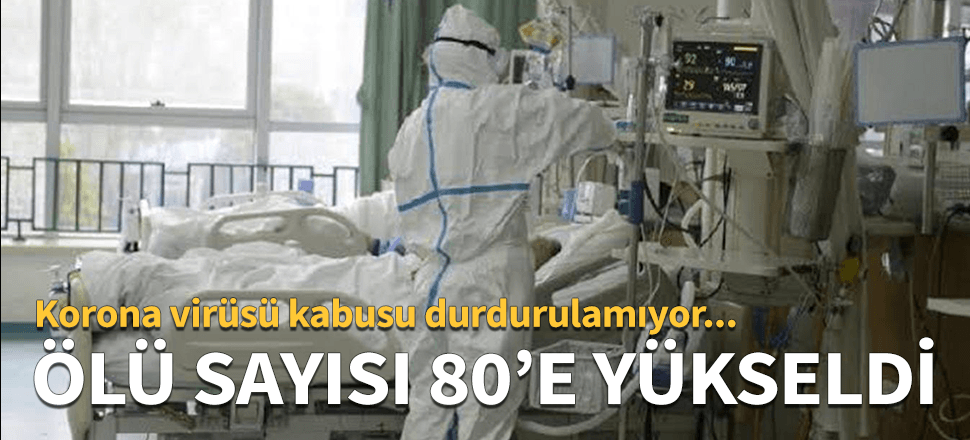 Korona virüsü kabusu! Ölü sayısı 80'e yükseldi...