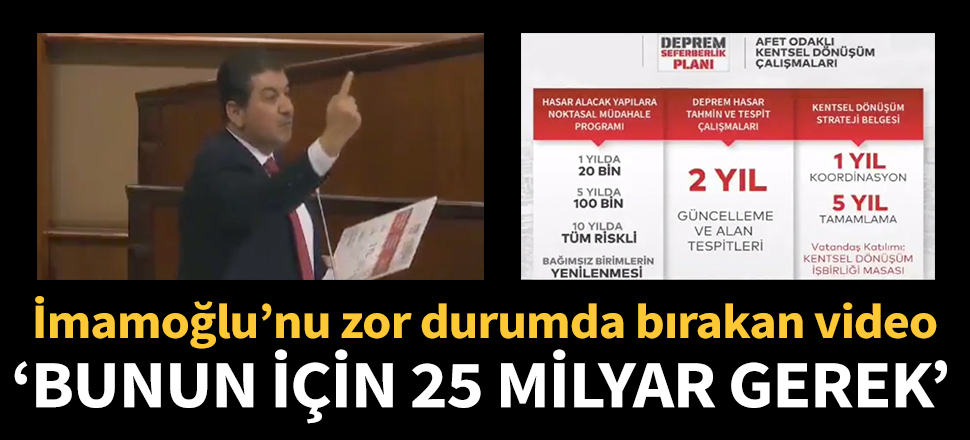 İmamoğlu'nu zor durumda bırakan video
