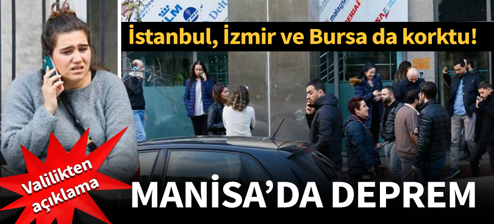 Son dakika... Manisa'da 4.8 büyüklüğünde korkutan deprem!
