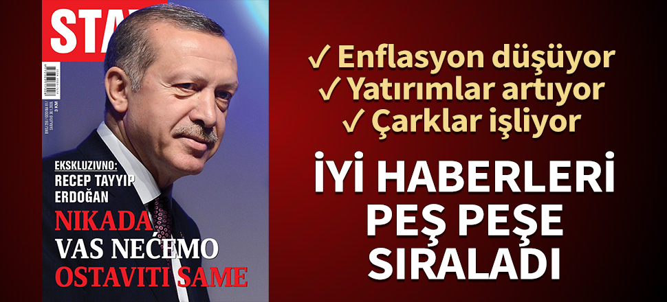 Cumhurbaşkanı Erdoğan: Yatırımlar artmaya, sanayinin çarkları tekrar işlemeye başladı