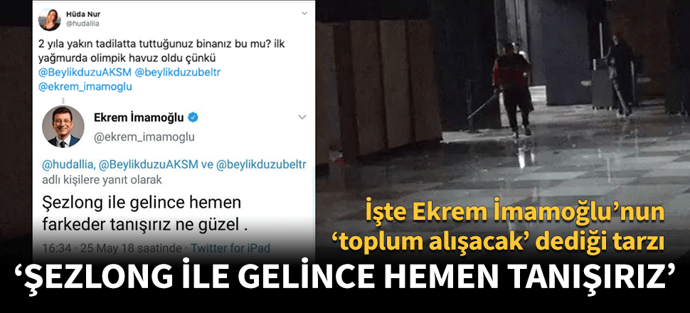 İmamoğlu'ndan genç kıza şoke eden yanıt! "Şezlongla gelince tanışırız!"