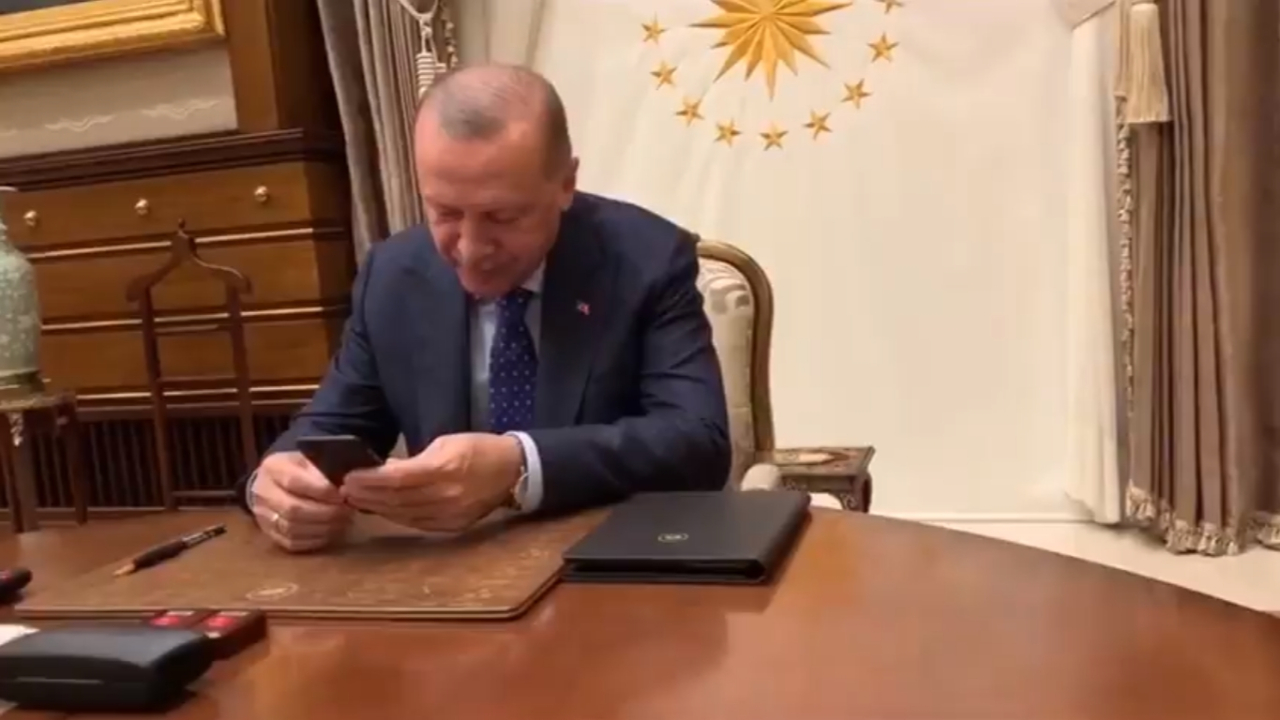 Erdoğan ve Azize Çelik arasında samimi sohbet...