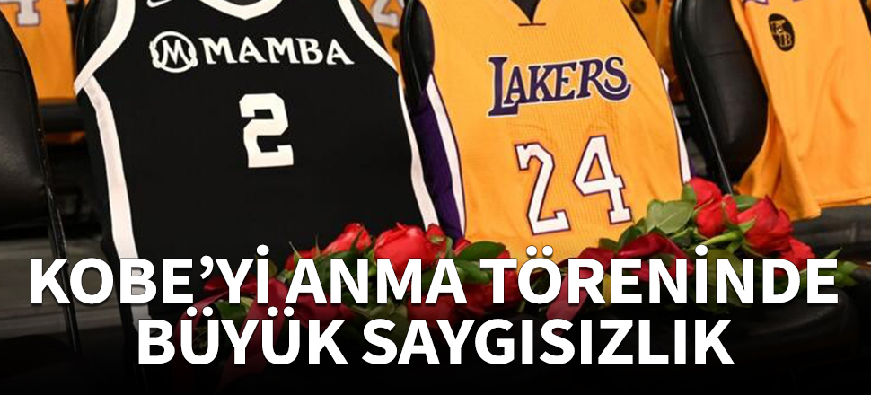 Kobe'yi anma töreninde büyük saygısızlık