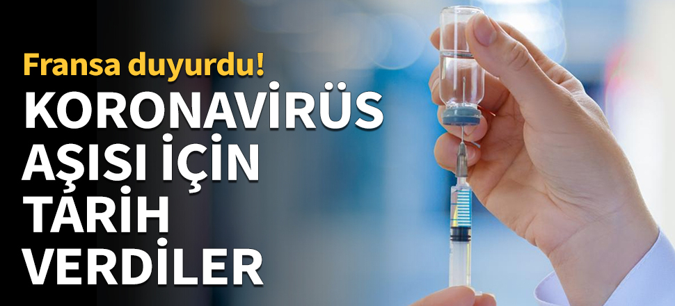 Coronavirüs aşısı için tarih verdiler...