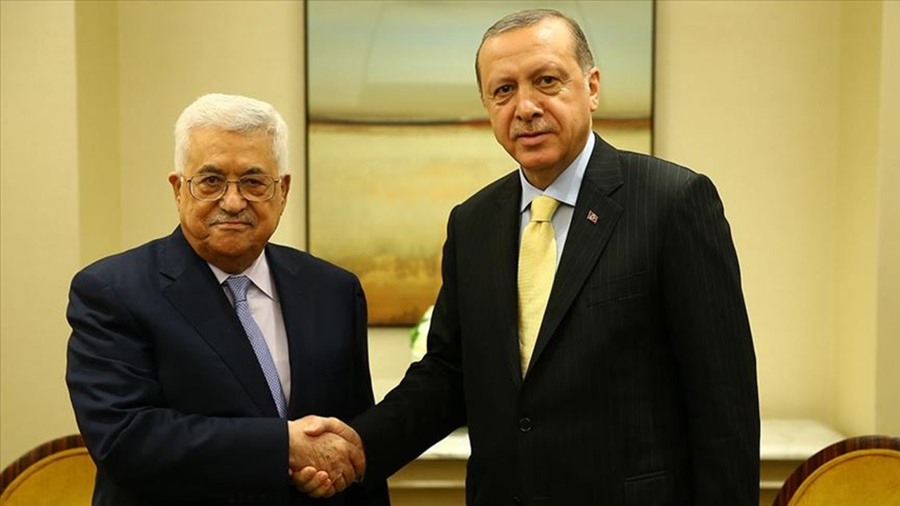 Cumhurbaşkanı Erdoğan, Mahmud Abbas'la görüştü