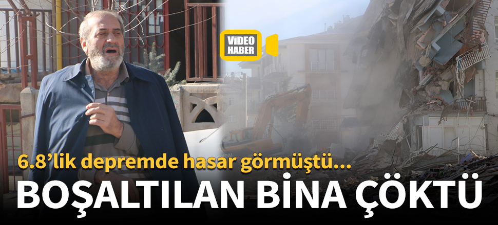 3 numaralı bina da çöktü!