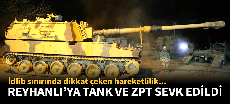 Suriye sınırına tank ve zırhlı sevkiyatı!