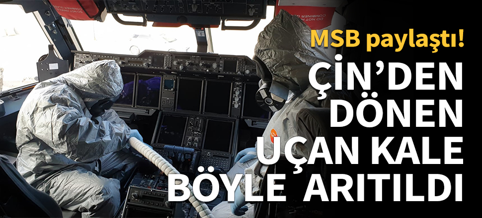 Çin'den gelen uçan kale böyle arıtıldı...