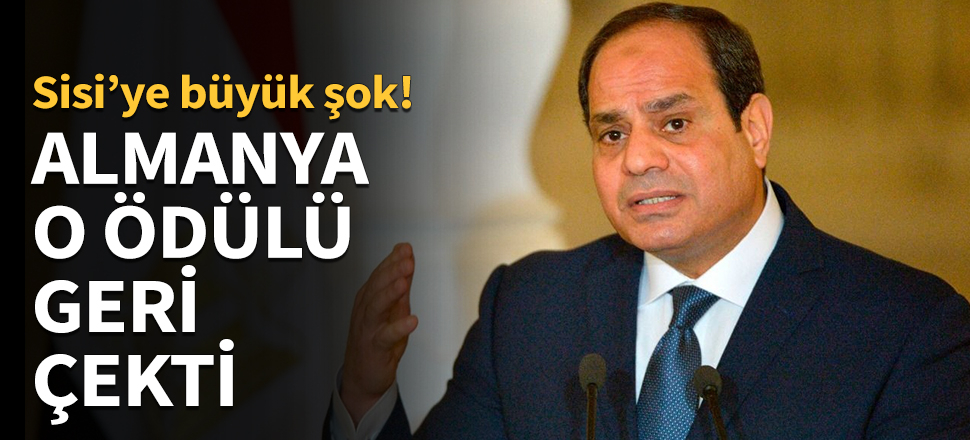 Almanya Sisi'ye verdiği ödülü geri çekti...