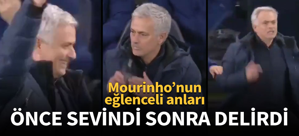Mourinho önce sevindi sonra delirdi