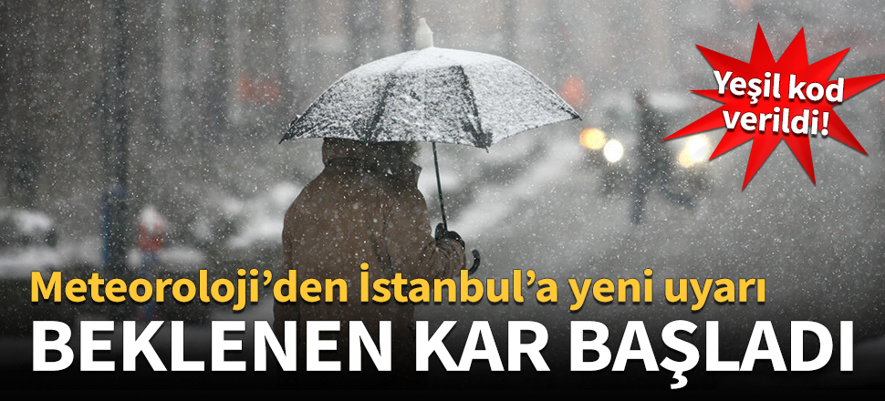 Beklenen kar İstanbul'un o ilçelerinde başladı