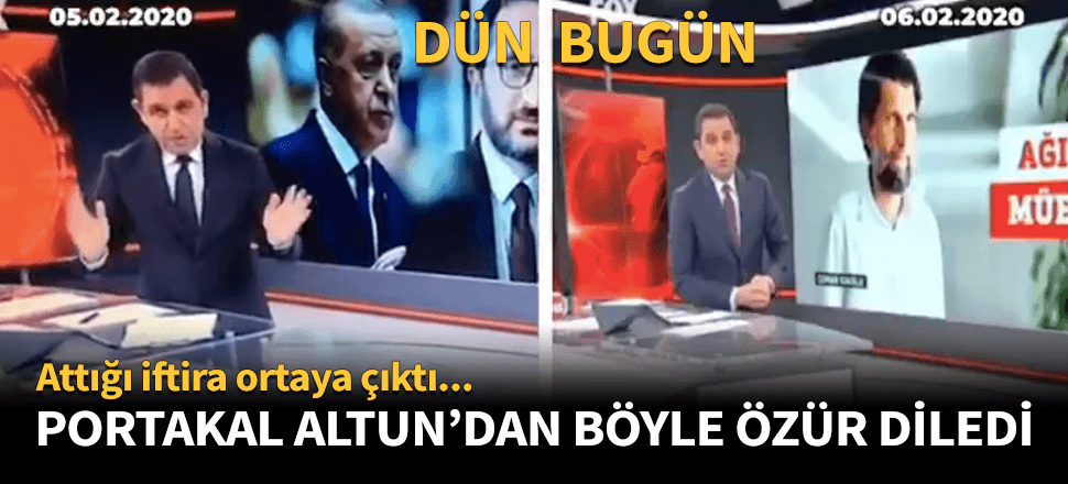Önce yalan sonra özür! Portakal da özür diledi...