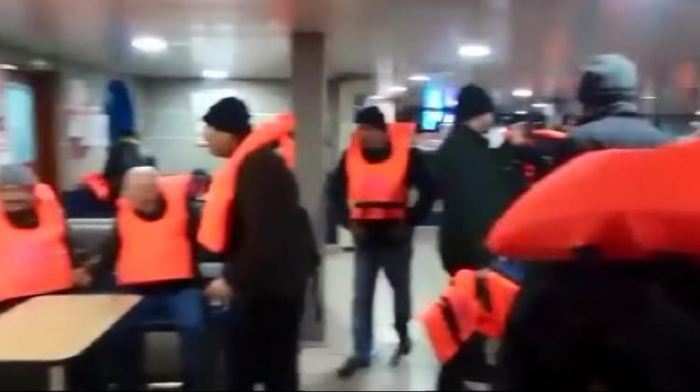 Tavşanlı-Eskihisar feribotunda büyük panik