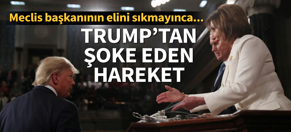 Trump'tan şoke eden hareket! Elini sıkmayınca...