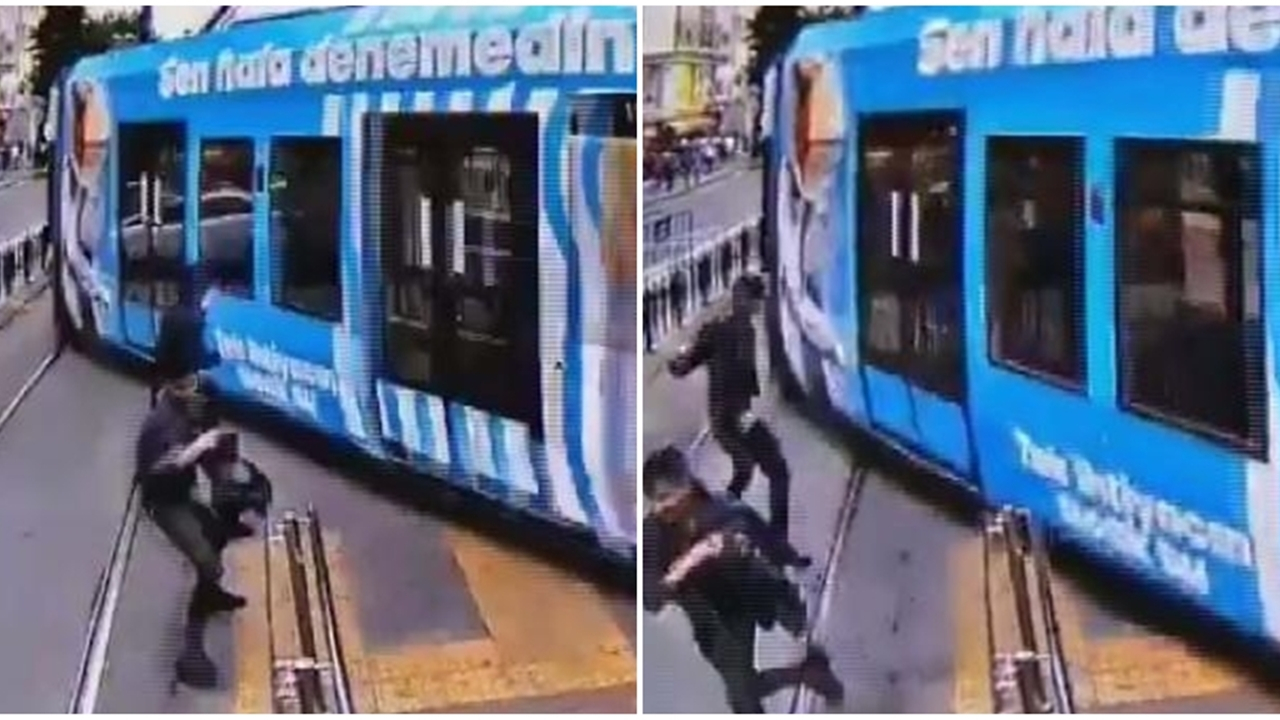 İstanbul'daki tramvay kazaları kamerada...