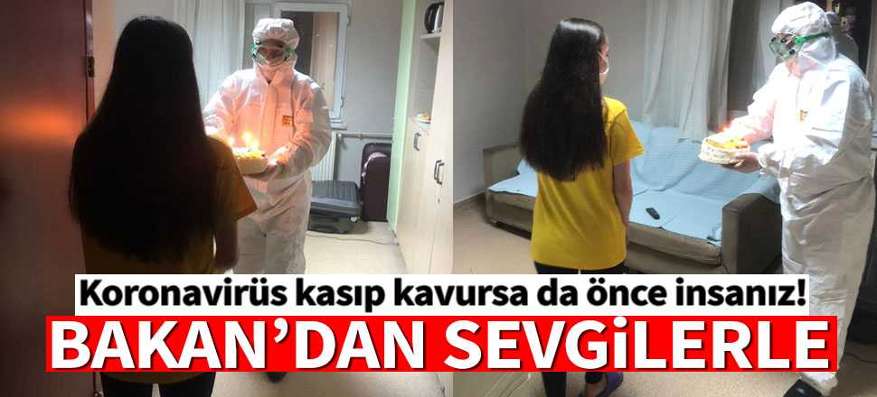 Bakan Koca'dan, Vuhan'dan gelen öğrenciye sürpriz