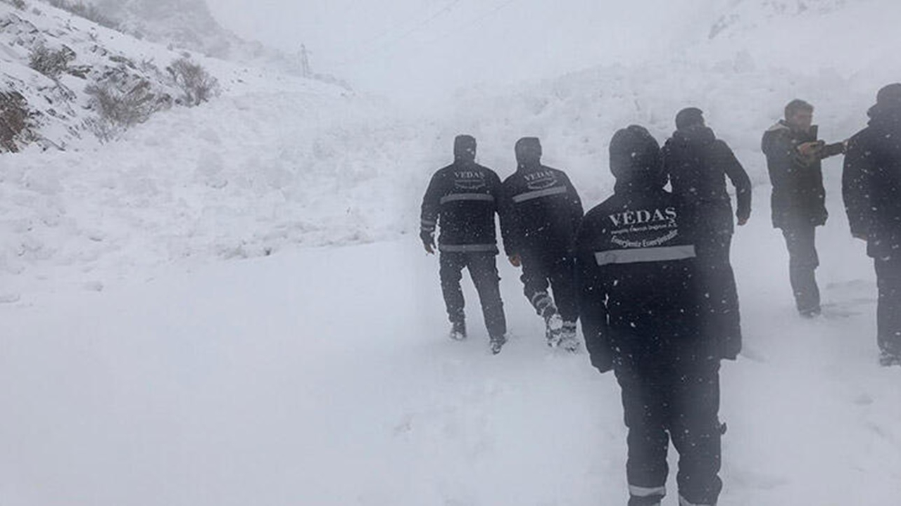 Van'ın Çatak ilçesinde iki köy yoluna çığ düştü