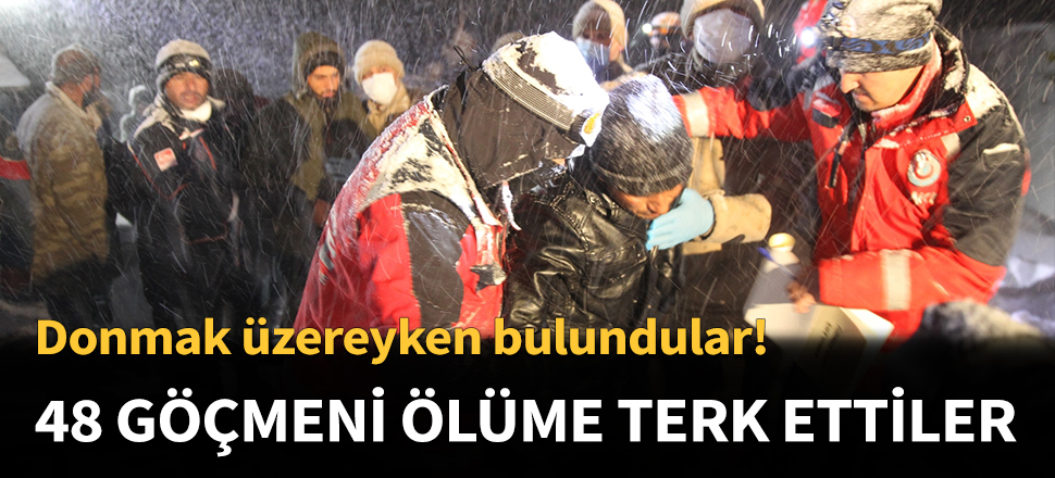 Van'da 48 göçmeni ölüme terk ettiler...
