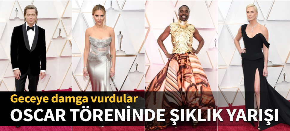 Oscar töreninde şıklık yarışı