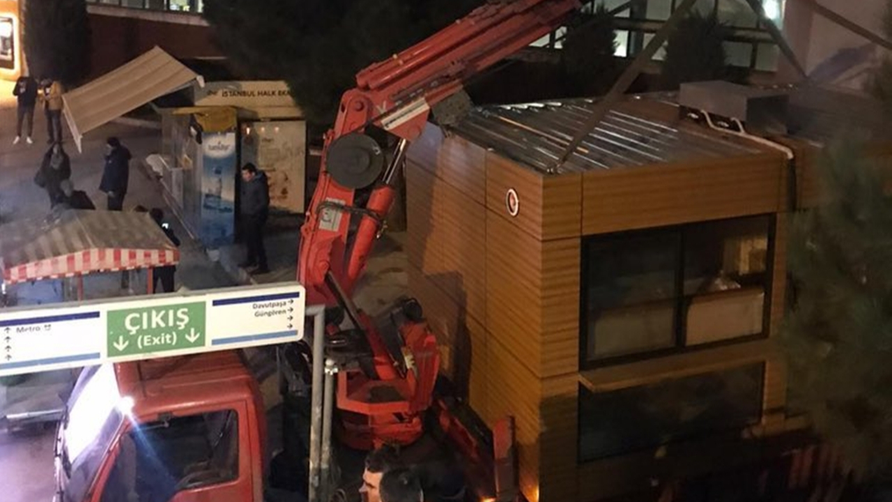 Merter'de krize neden olan 'büfekondu' kaldırıldı!