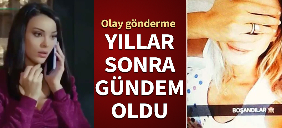 Yasak Elma dizisinde Şeyma Subaşı göndermesi