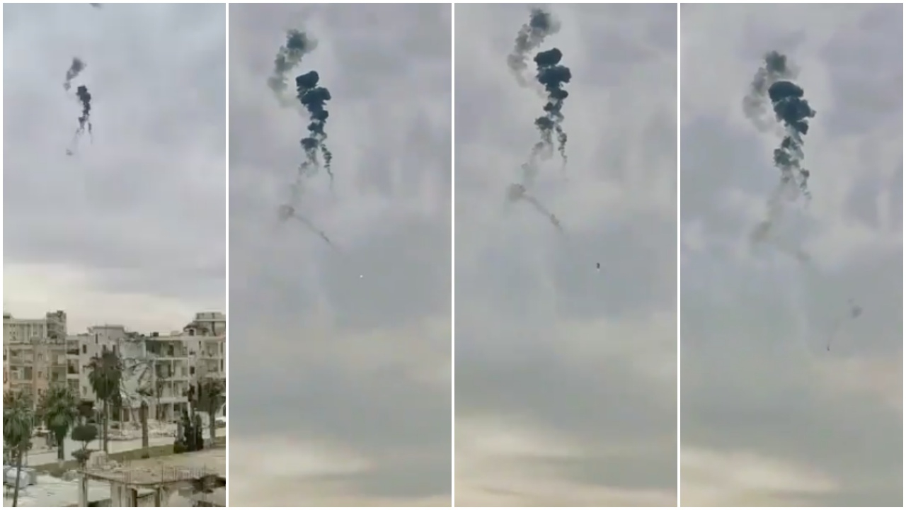 İdlib'de Esed'e ait helikopter düşürüldü