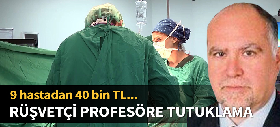 Rüşvetçi profesöre tutuklama