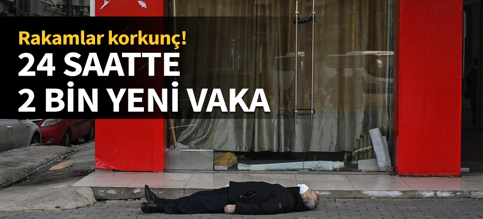 24 saatte 2 bin yeni vaka!