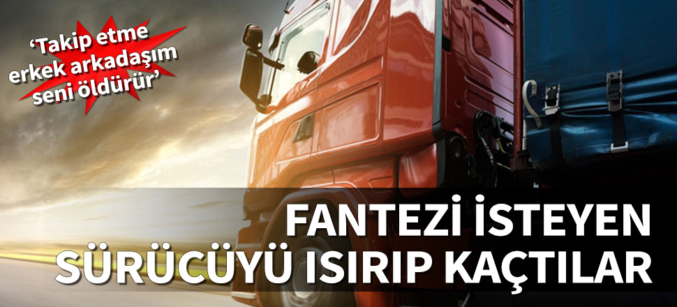 Fantezi isteyen şoförü ısırıp kaçtılar