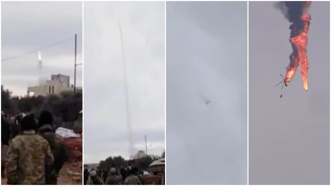 Esed'in helikopterinin vurulma anına ait yeni görüntüler