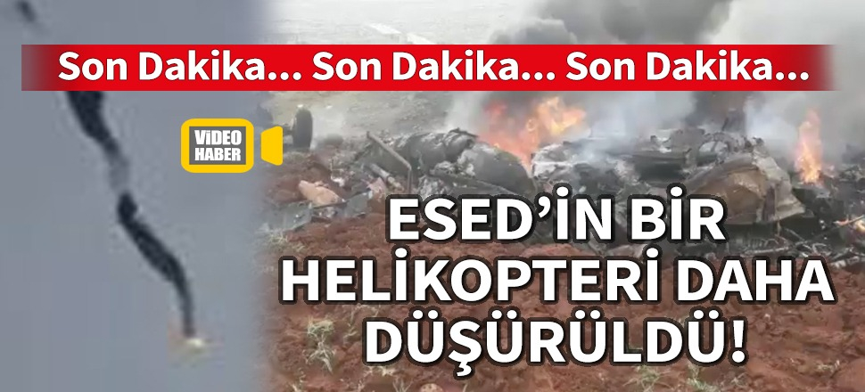 Esed'in bir helikopteri daha düşürüldü