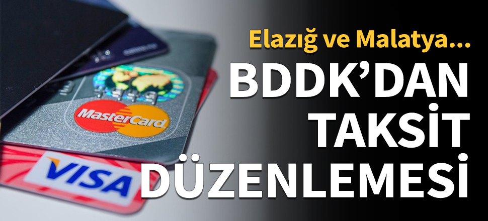 BDDK'dan kredi kartı taksiti düzenlemesi...