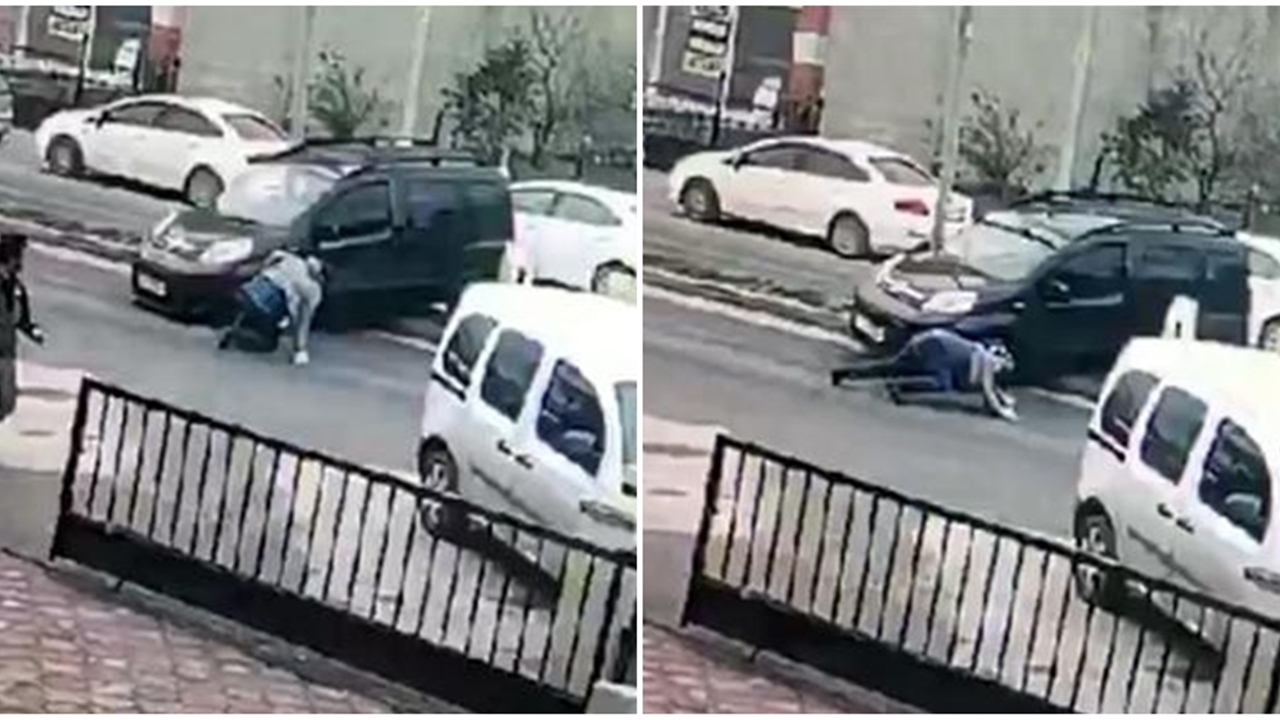 Tartıştığı adamı aracıyla ezmek istedi...