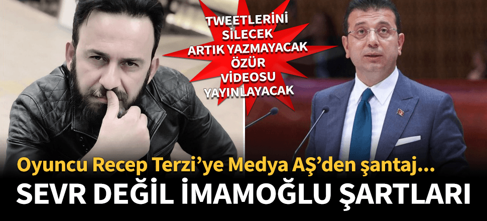 İBB Medya AŞ'den oyuncu Recep Terzi'ye tehdit!