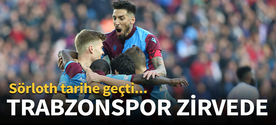 Trabzonspor zirvede: 2-1