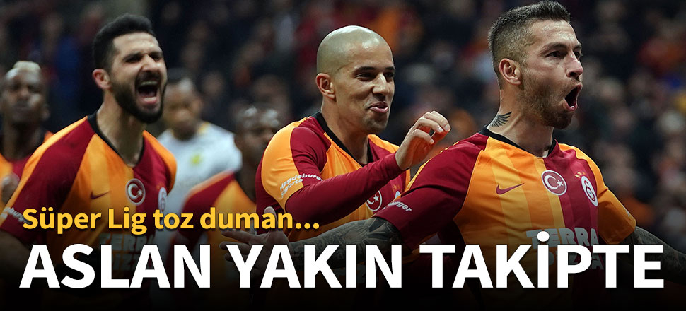 Aslan yakın takipte: 1-0