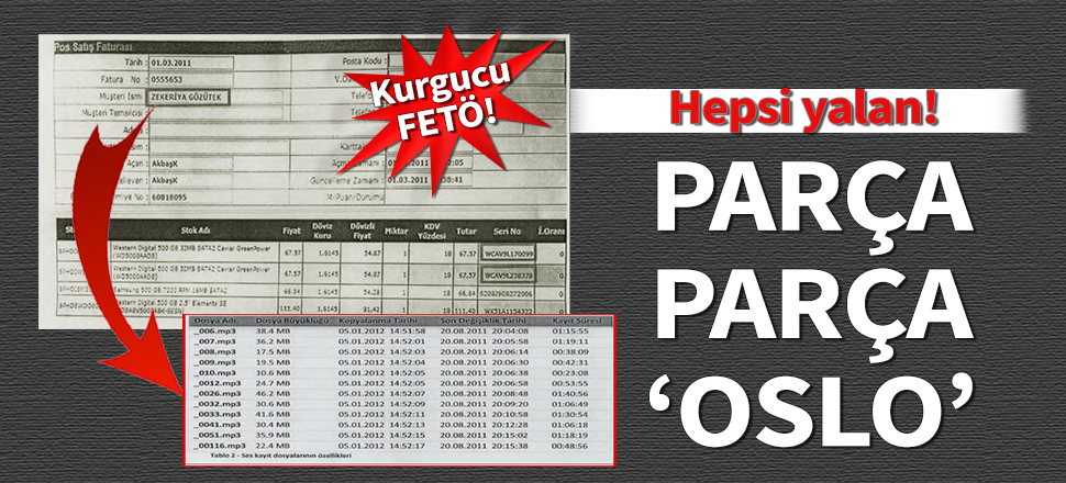 'Sözde Oslo görüşmeleri parça parça birleştirildi'