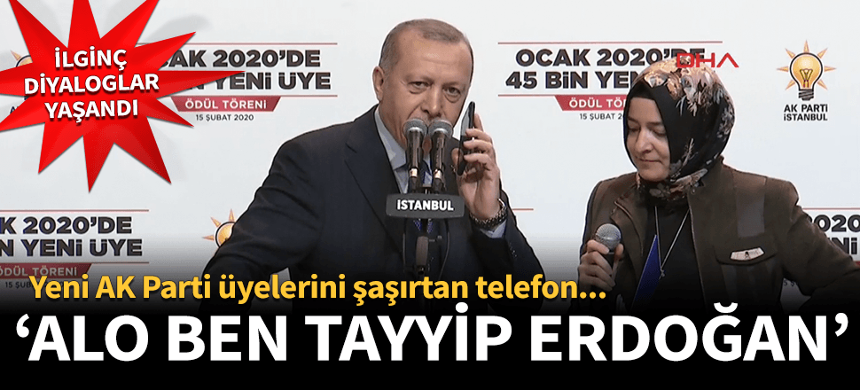 Erdoğan'ın yeni AK Parti'lilerle ilginç diyaloğu!