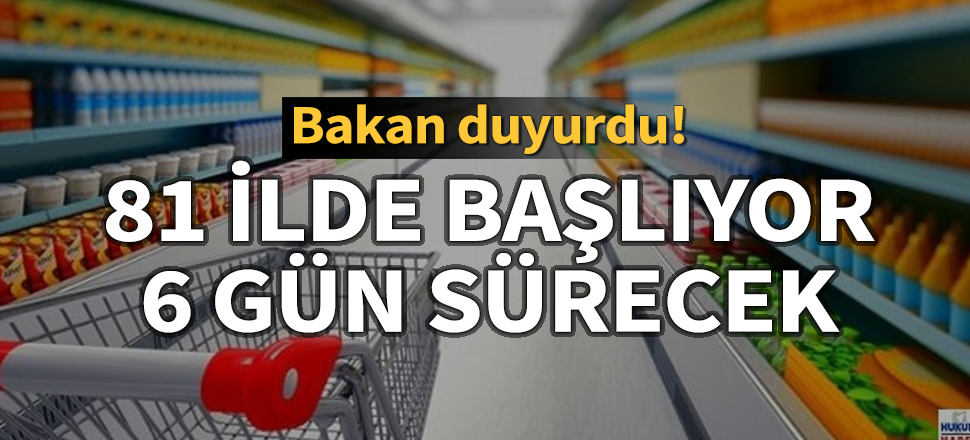 Bakan Pakdemirli duyurdu: 81 ilde başlıyor, 6 gün sürecek