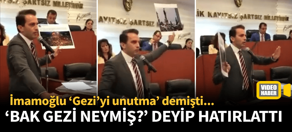 "Gezi'yi unutma" diyen İmamoğlu'na hatırlattı!