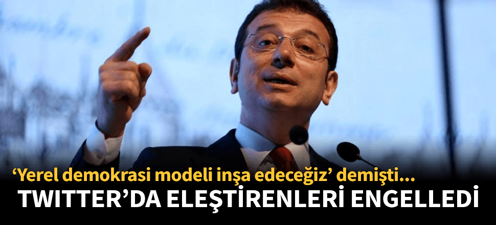 CHP'li belediyelerin eleştiri tahammülsüzlüğü!