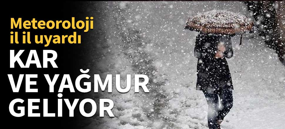 Meteoroloji il il uyardı