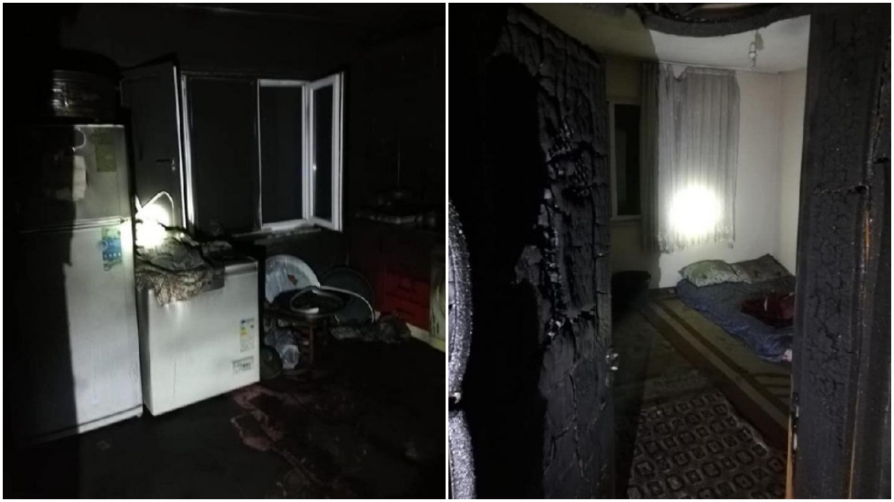 Babaanne ve torunları yangında öldü