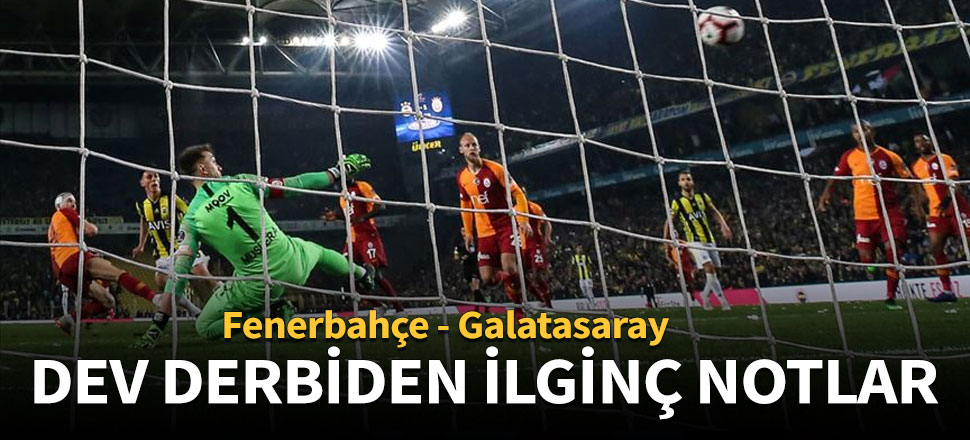 Fenerbahçe-Galatasaray rekabetinden ilginç notlar